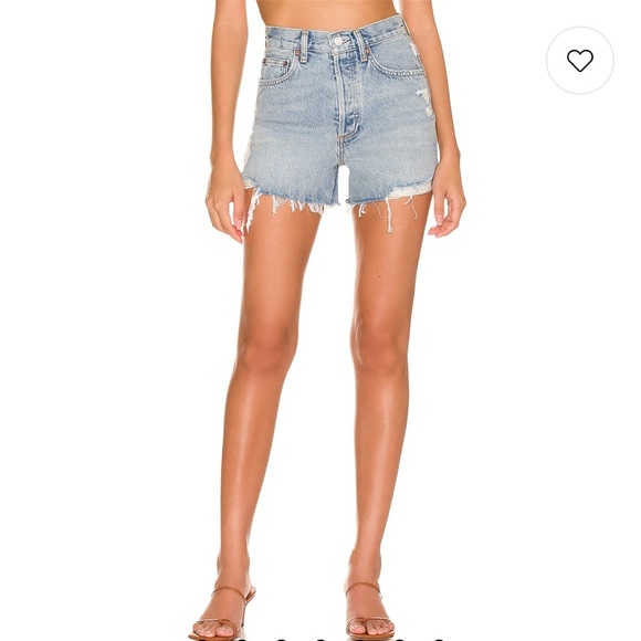 Zara Pants - Zara Light Blue Distressed Jean Shorts